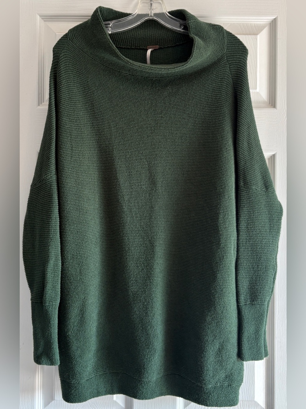 Free People Oversized Ottoman Slouchy Tunic Sweater Forest Green Pine XSmall XS
